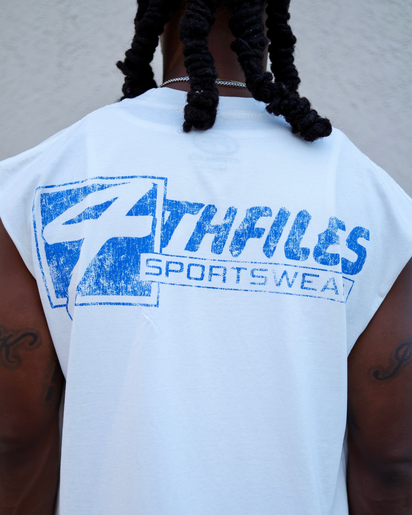 White Sportswear Sleeveless