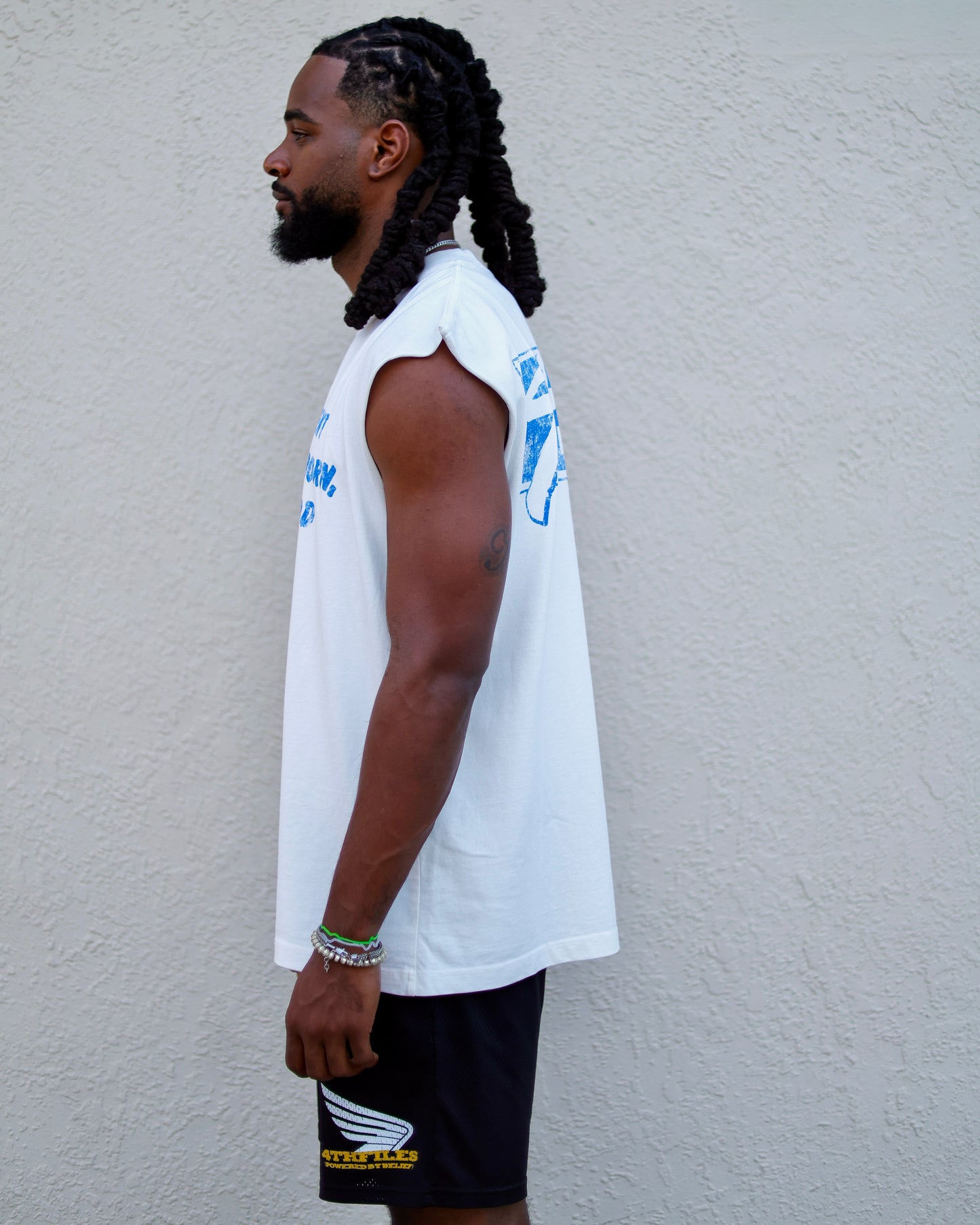 White Sportswear Sleeveless